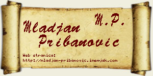 Mlađan Pribanović vizit kartica